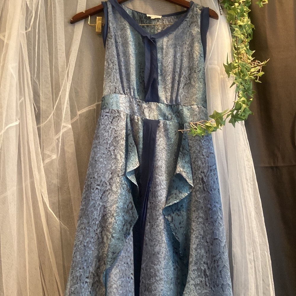 Mystree Boho Layered Maxi Silky Dress - Picture 4 of 10